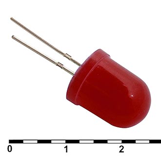 Светодиоды 10 mm red 30 mCd   20 RUICHI