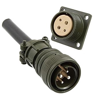 XM22-4pin cable plug + block socket