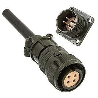 XM16-4pin cable socket + block plug