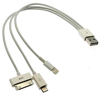 USB to iPhone 4/5 Micro USB