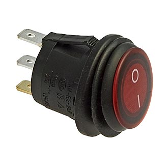 SB040-12V RED IP65 on-off 20.2mm