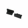 Rubber plug microUSB 01 black